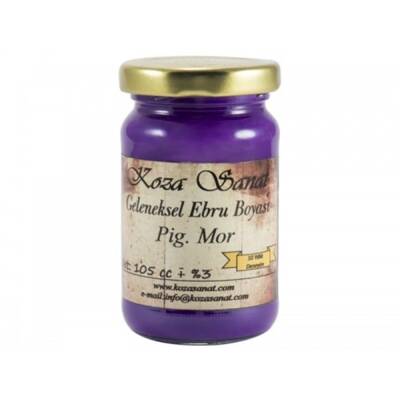 Koza Ezilmiş Ebru Boyası 105 ml Pigment Mor - 1