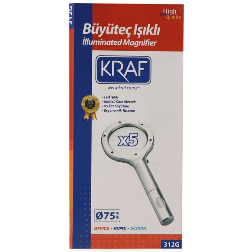 Kraf Büyüteç Işıklı 75x5 mm 312G - 4