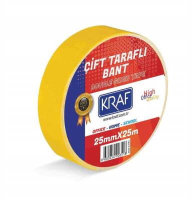 Kraf Çift Taraflı Bant 25mmx25m