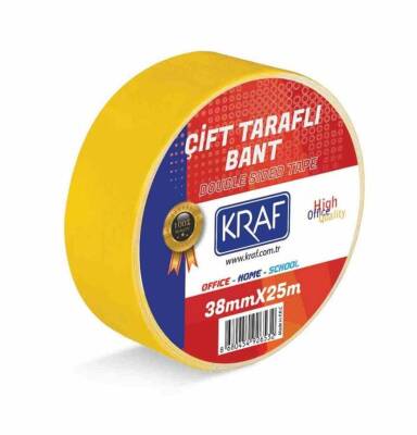 Kraf Çift Taraflı Bant 38mmx25m