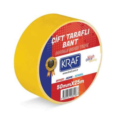 Kraf Çift Taraflı Bant 50mmx25m