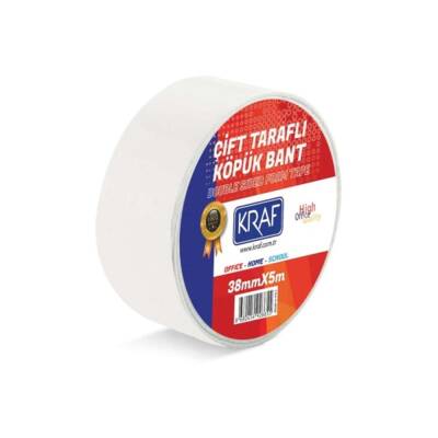 Kraf Çift Taraflı Köpük Bant 38mmx5m