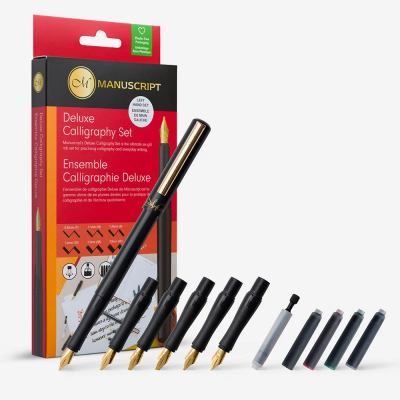 Manuscript Deluxe Calligraphy Hat Seti Sol Kesik Uç 6'lı Set Karton Kutu (1)