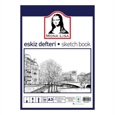 Monalisa Eskiz Defteri A3 120 g 50 yp Telli