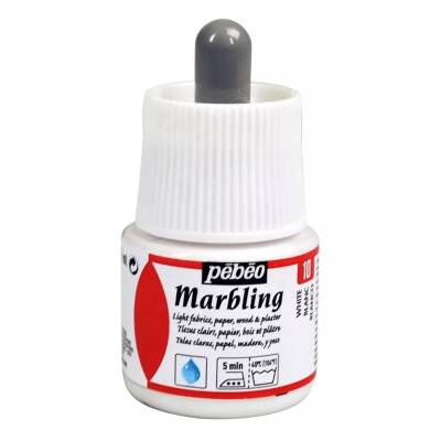 Pebeo Marbling Ebru Boyası 45 ml Şişe 10 White - 2