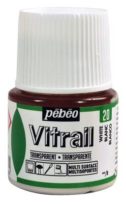 Pebeo Vitrail Cam Boyası 45 ml 20 White