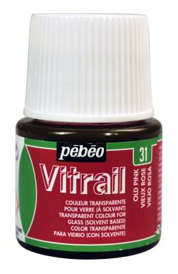 Pebeo Vitrail Cam Boyası 45 ml 31 Old Pink