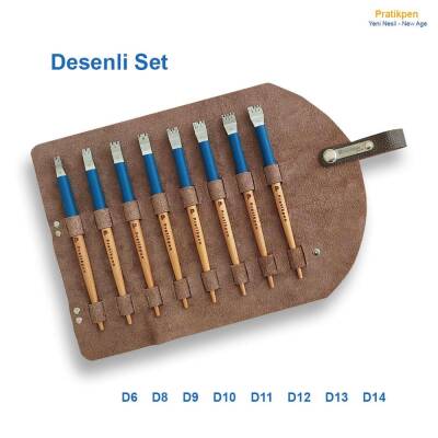 Pratikpen T Desenli Kaligrafi Kalem Seti New Age 8'li