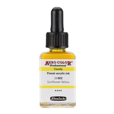 Schmincke Aero Color Akrilik Mürekkep 28 ml 022 Sunflower Yellow - 1
