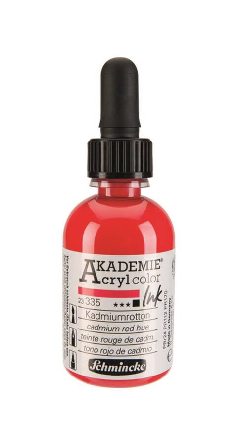Schmincke Akademie Akrilik Mürekkep 50 ml 335 Cadmium Red Hue - 2