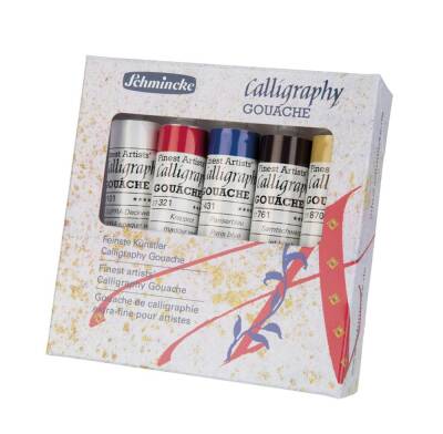 Schmincke Calligraphy Artist Guaj Boya 5 Renk Set (1)