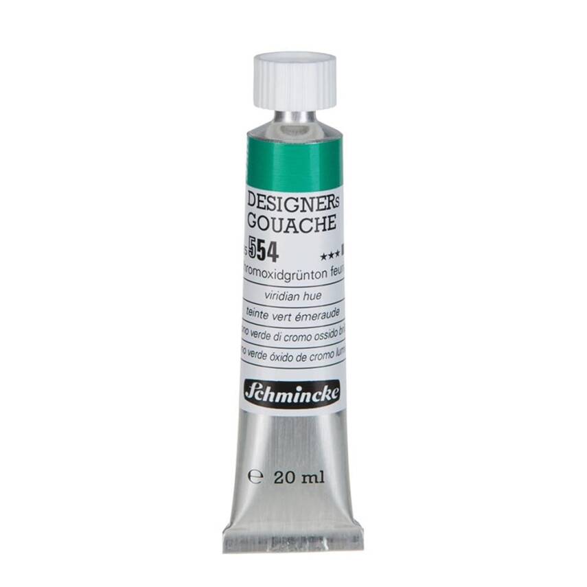 Schmincke Hks Designers' Guaj Boya 20 ml 554 Chromium Oxide Green Brilliant - 3