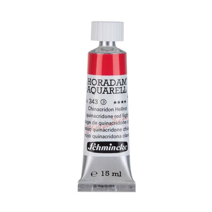 Schmincke Horadam Aquarell Artist Sulu Boya 15 ml 343 Quinacridone Red Light Seri 3 - 1