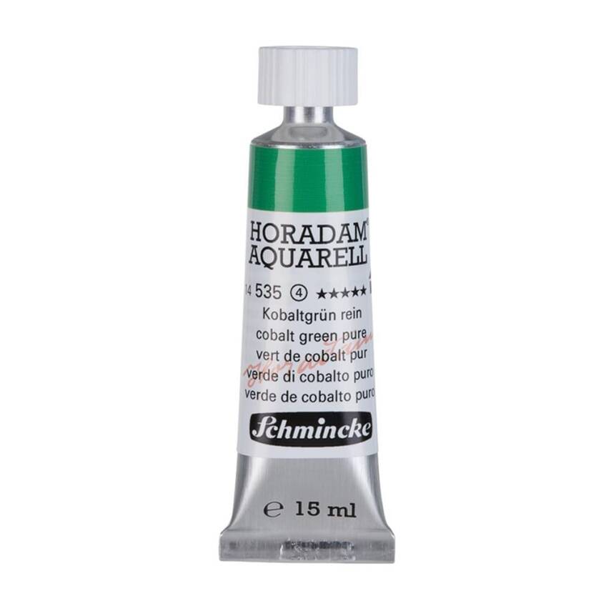 Schmincke Horadam Aquarell Artist Sulu Boya 15 ml 535 Cobalt Green Pure Seri 4 - 1