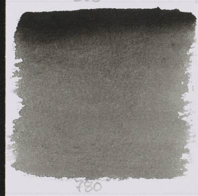 Schmincke Horadam Aquarell Artist Sulu Boya Yarım Tablet 780 İvory Black  (1)