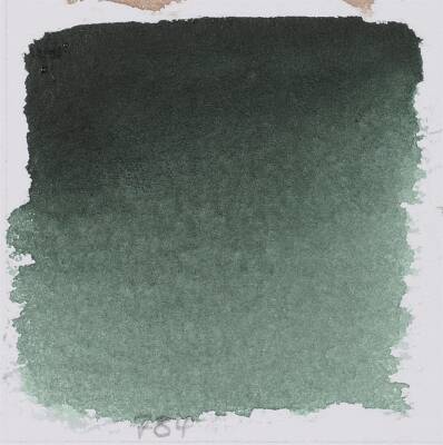 Schmincke Horadam Aquarell Artist Sulu Boya Yarım Tablet 784 Perylene Green  (1)