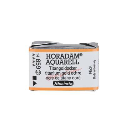 Schmincke Horadam Aquarell Artist Sulu Boya Tam Tablet 659 Titanium Gold Ochre Seri 2 - 1