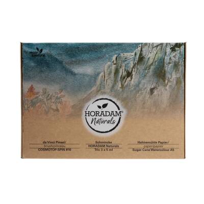 Schmincke Horadam Naturals 3'lü Set Sugarcan Defter ve Da Vinci Fırça (1)