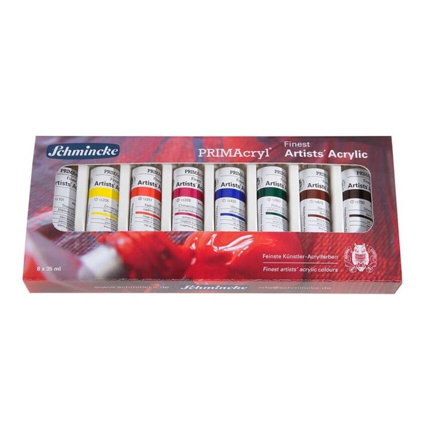 Schmincke Primacryl Artist Acrylic Paint Set 8 x 35 ml - 1
