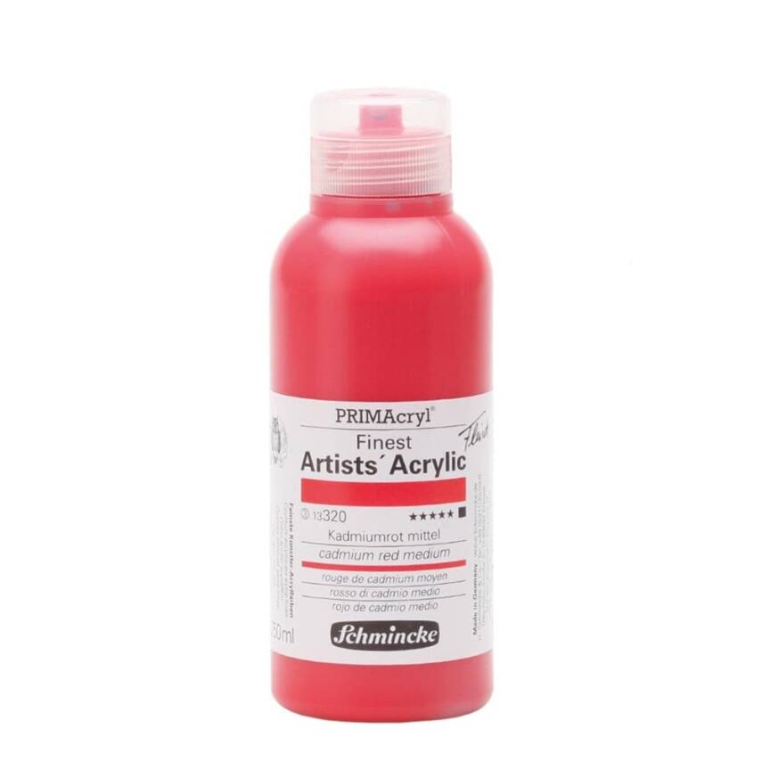 Schmincke Primacryl Artist Akrilik Boya 250 ml 320 Cadmium Red Medium Seri 3  - 1