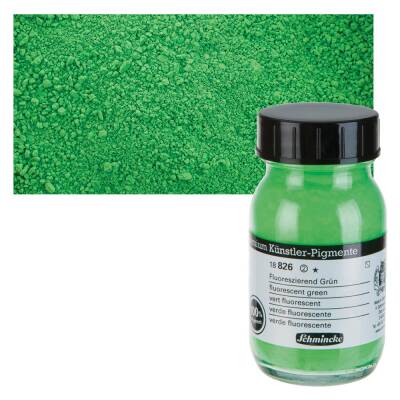 Schmincke Toz Pigment Fluorescent Green 100 ml