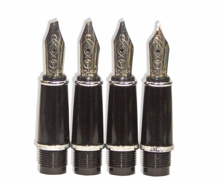 Scrikss Dolma Kalem Seti Beyaz 0,5 mm - 1 mm - 1,5 mm - 2 mm ( Hat İçin Özel Kesilmiş Uçlar) - 1