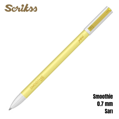 Scrikss Smoothie Jel Kalem 0.7 mm Sarı