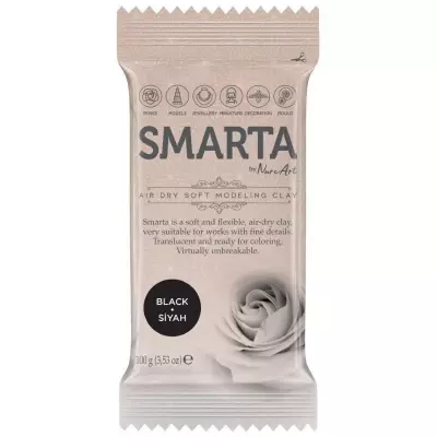 Smarta Havayla Kuruyan Model Hamuru 100gr Siyah