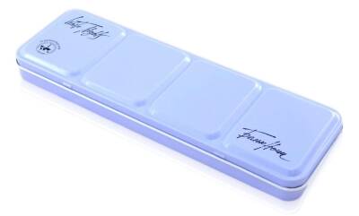 St.Petersburg Metal Empty Tin Watercolor Box 21 Pieces Light Blue N: 2011301446 - 3