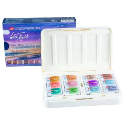 St.Petersburg White Night Extra-Fine Artists Watercolor Set 12 Colors 194222 - 4