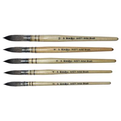 Südor 571 Seri Monalisa Telli Sulu Boya Fırçası No:6