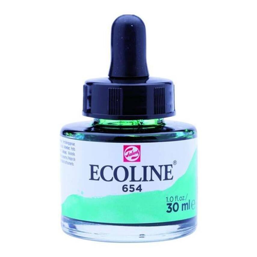 Talens Ecoline Sıvı Sulu Boya 30 ml 654 Fir Green - 1
