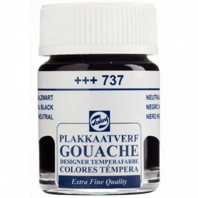 Talens Guaj Boya 16 ml 737 Neutral Black